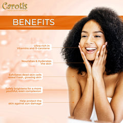 CAROTÏS Exfoliating Soap foamy lather demonstrates rich texture for gentle cleansing