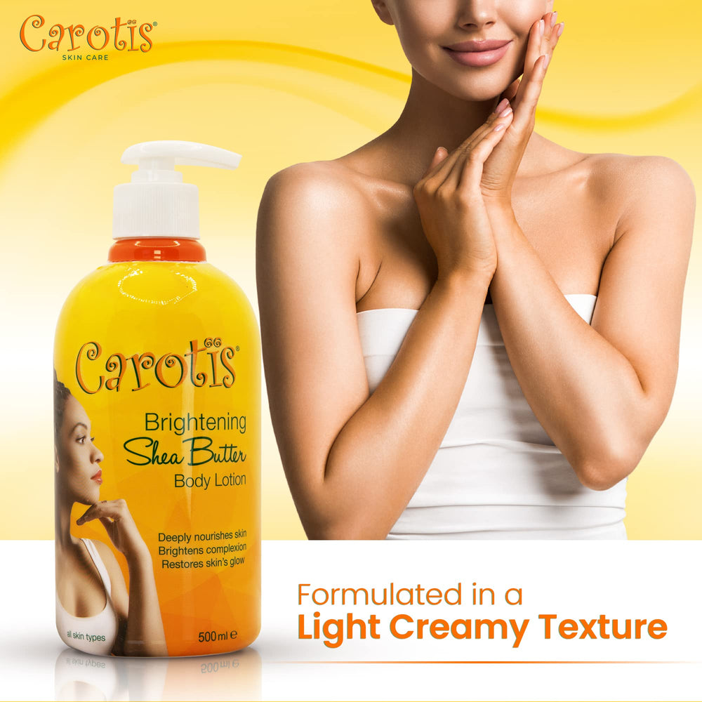 CAROTÏS lotion being dispensed demonstrates easy application.