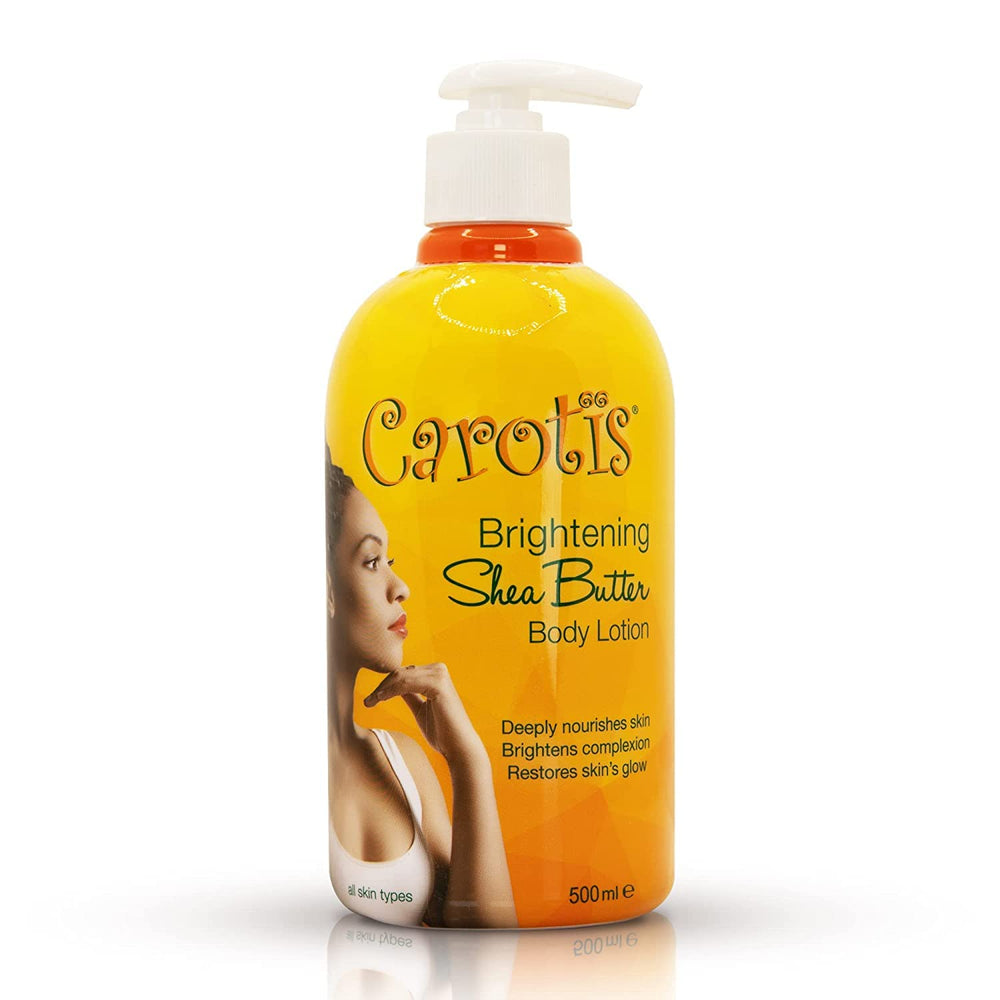CAROTÏS skin brightening lotion bottle front hints at even glow.