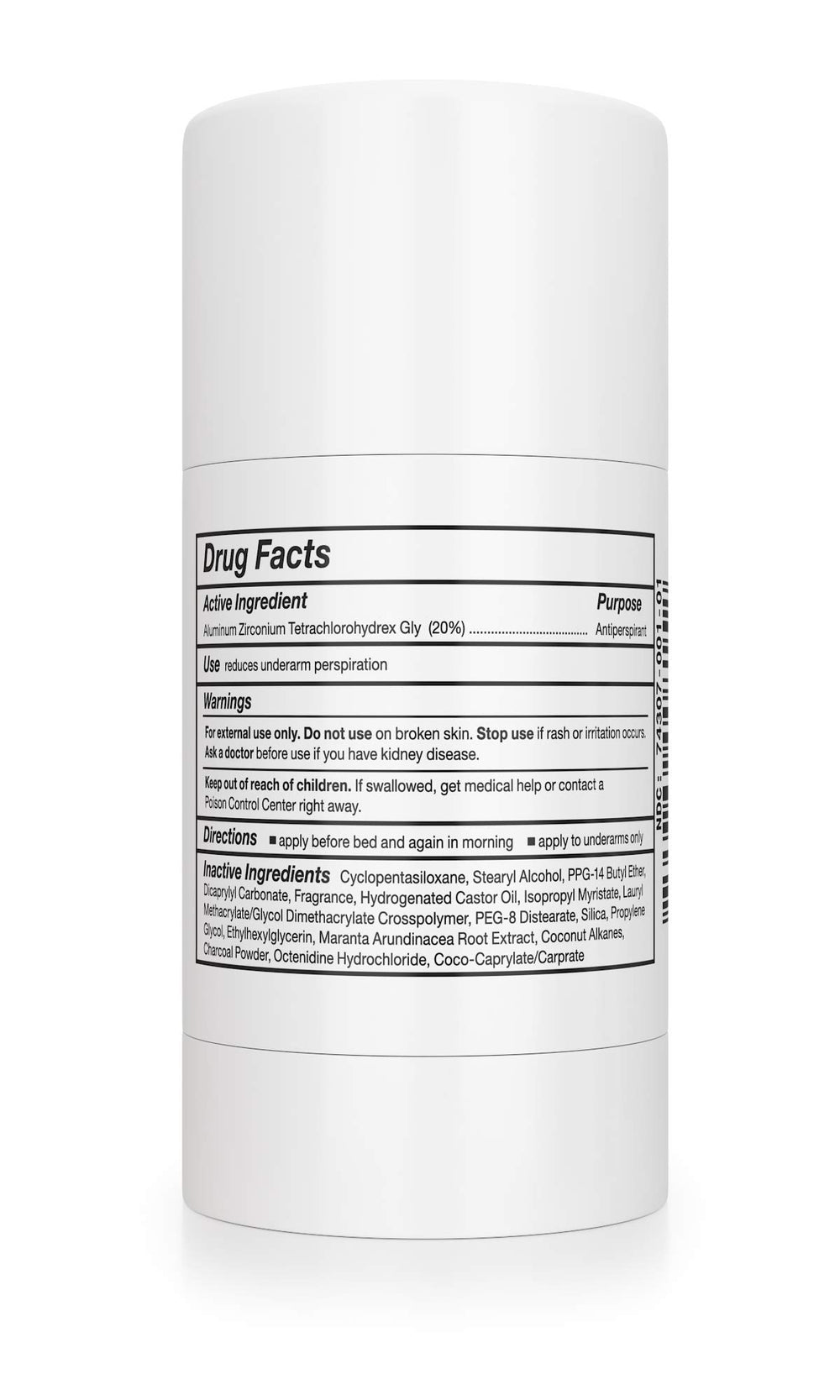 Carpe Clinical Strength packaging shows Fresh Linen scent for daily wear.