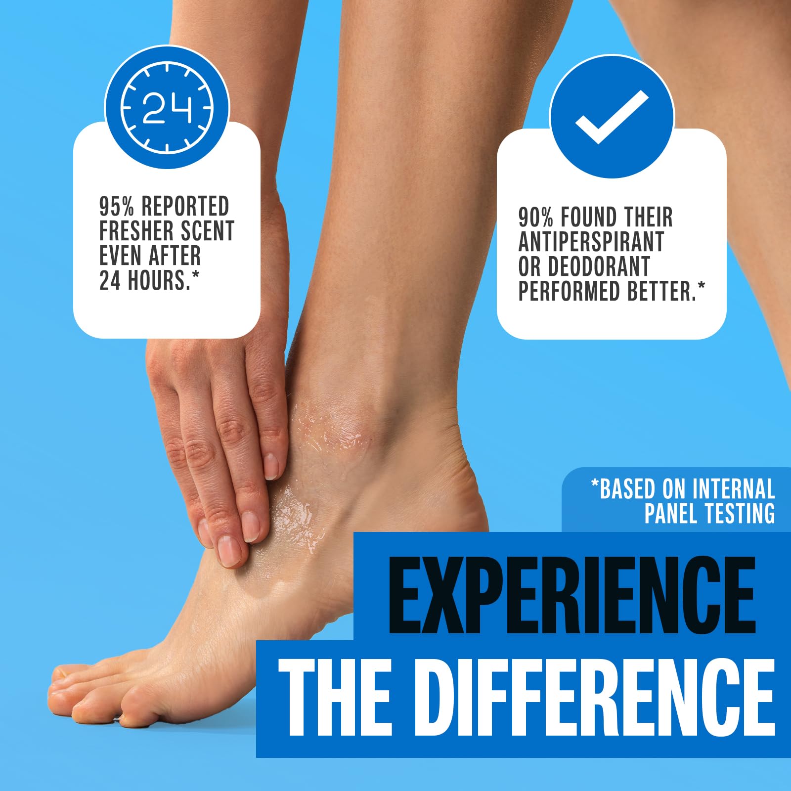 Carpe Exfoliating Foot Scrub bottle closeup highlighting moisturizing ingredients for soft feet.