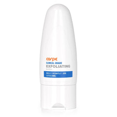 Carpe exfoliating underarm scrub tub shows minty freshness and gentle exfoliation for refreshed pits.