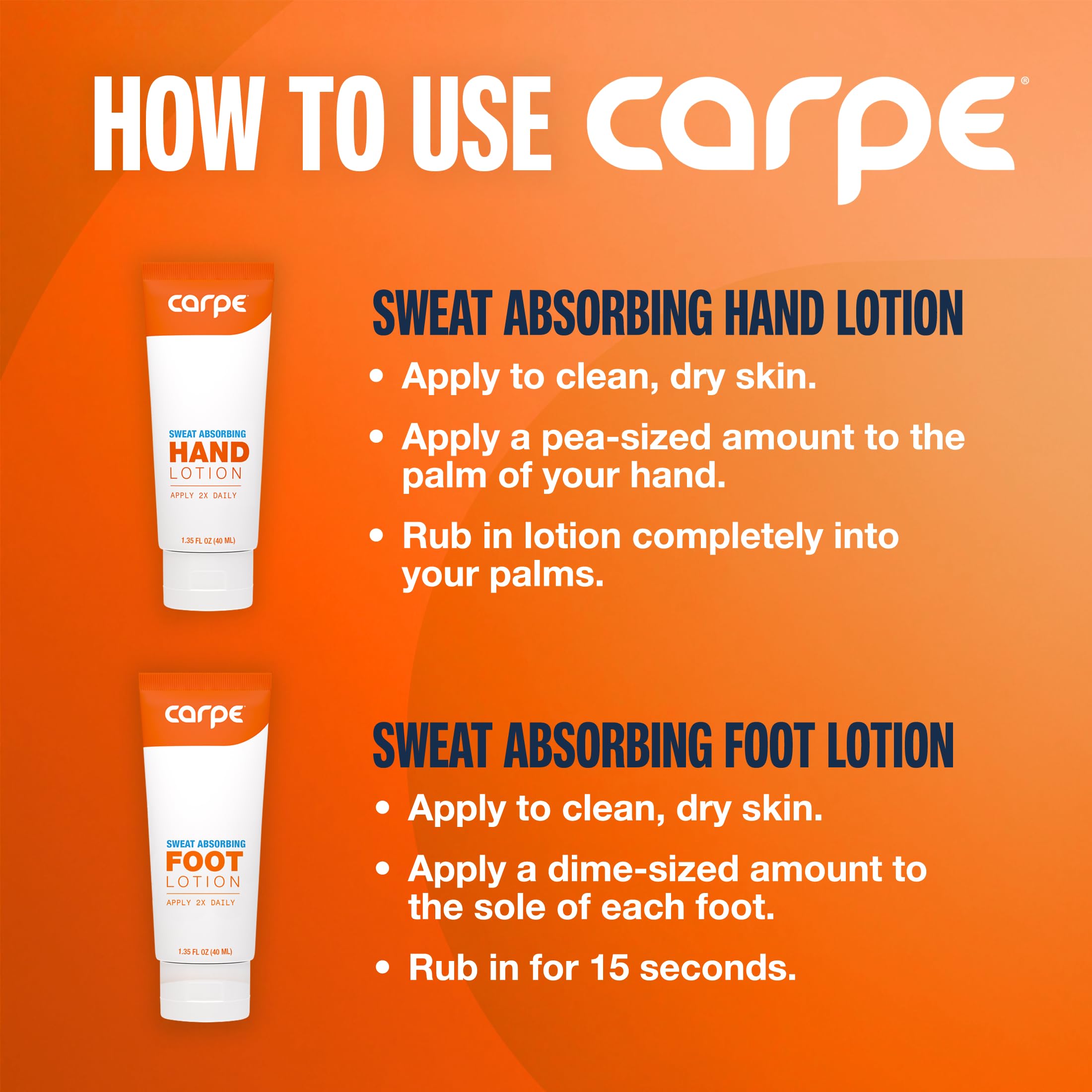 Carpe Sweat Absorbing Bundle set showcased