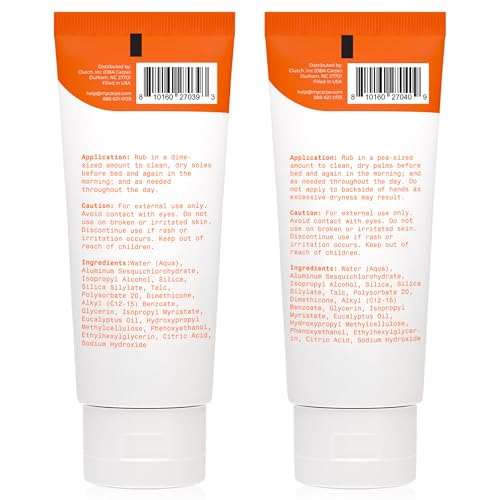Carpe Sweat Absorbing Foot Lotion bottle for dry feet
