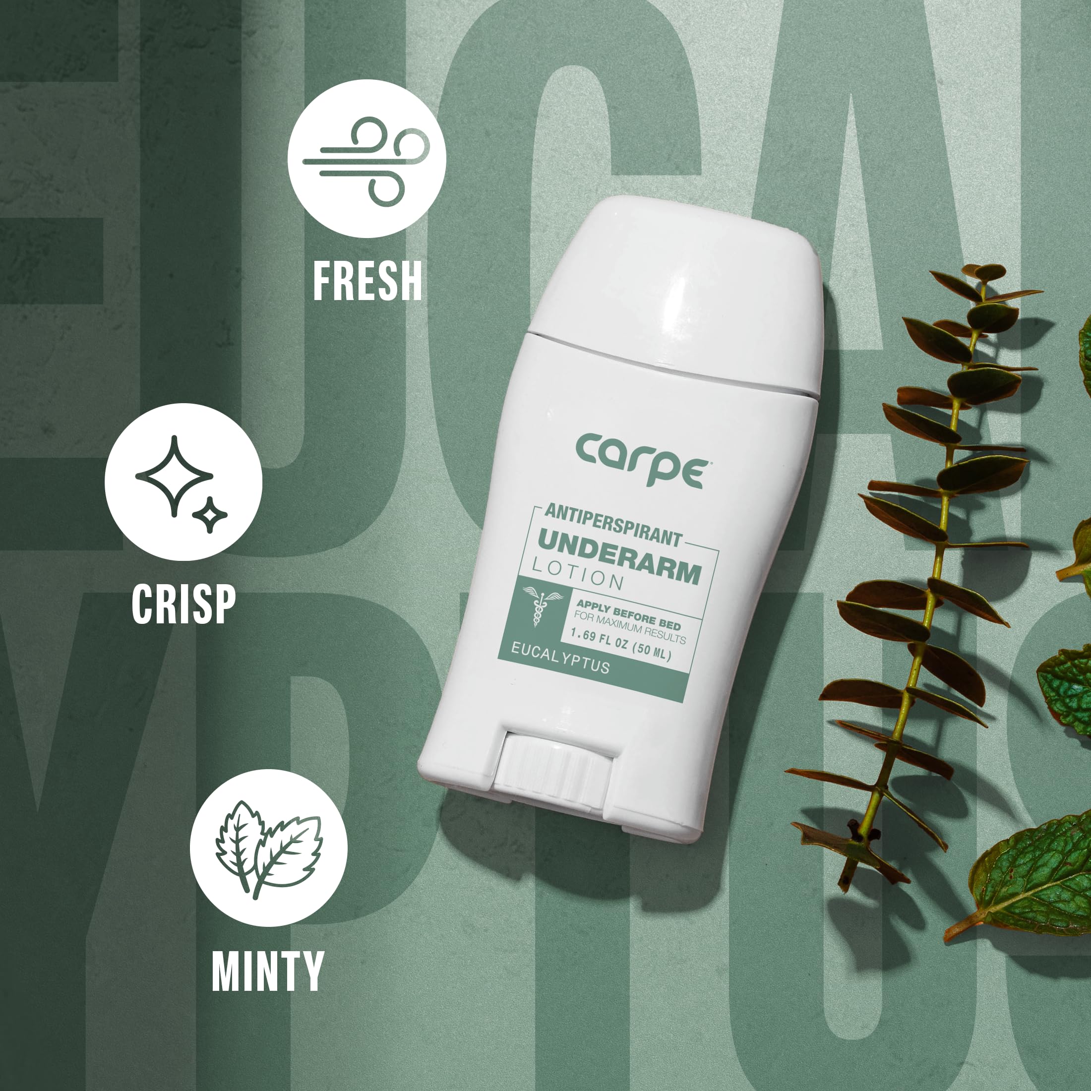 Carpe dry-finish underarm wear without stickiness