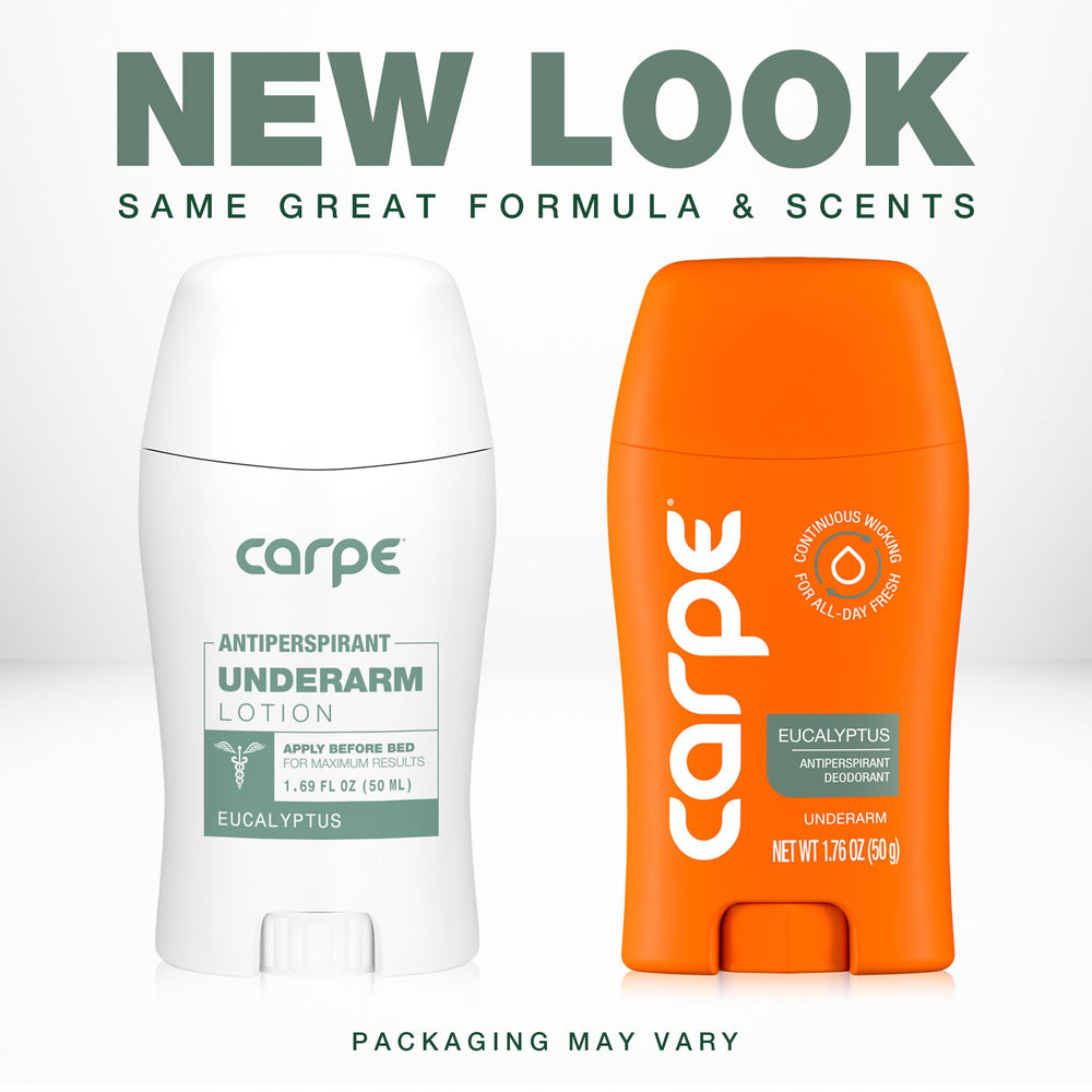 Carpe eucalyptus-scented antiperspirant deodorant for natural, refreshing aroma