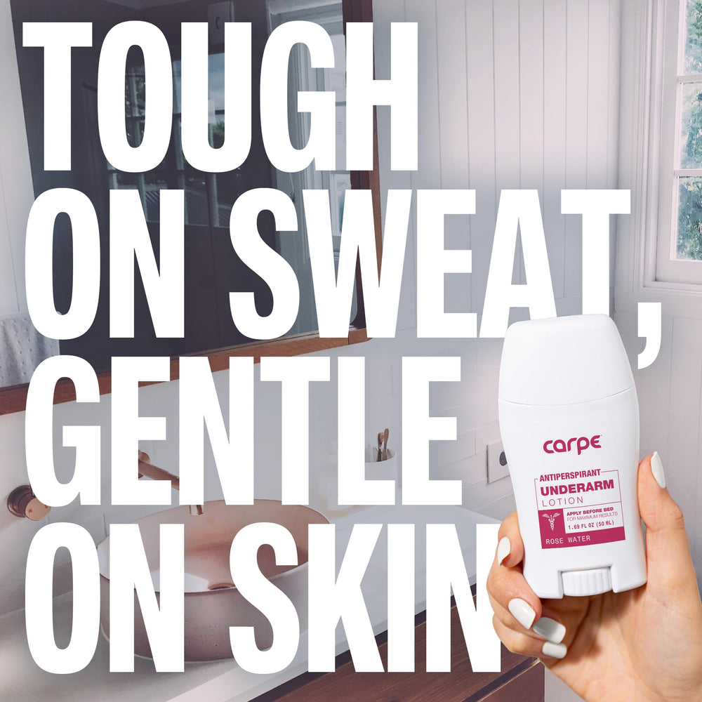 Carpe rose water close-up shows quick-drying non-greasy texture