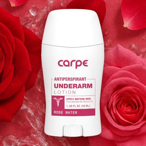Carpe rose water packaging highlights safe dermatologist-developed formula