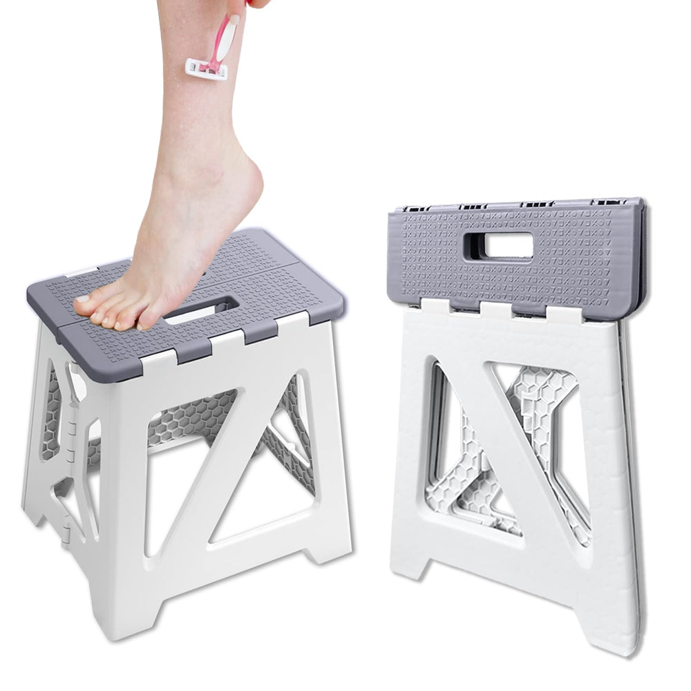 CarryEpic: asiento de ducha plegable para afeitado de piernas, estable y cómodo.