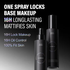 CARSLAN matte oil-control spray application—weightless finish on skin