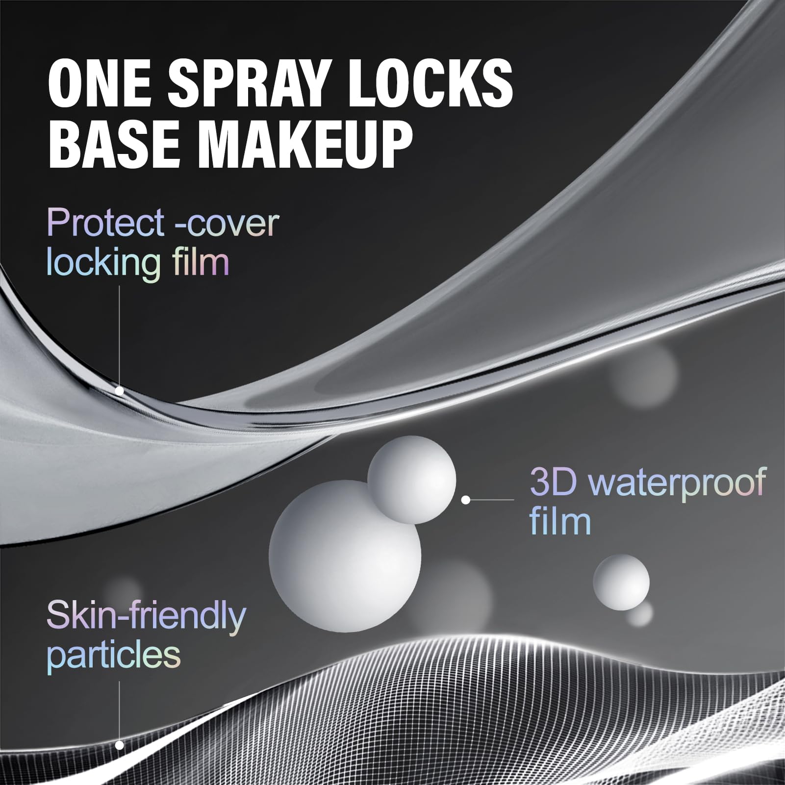 CARSLAN setting spray mist dispersion—even coverage across face