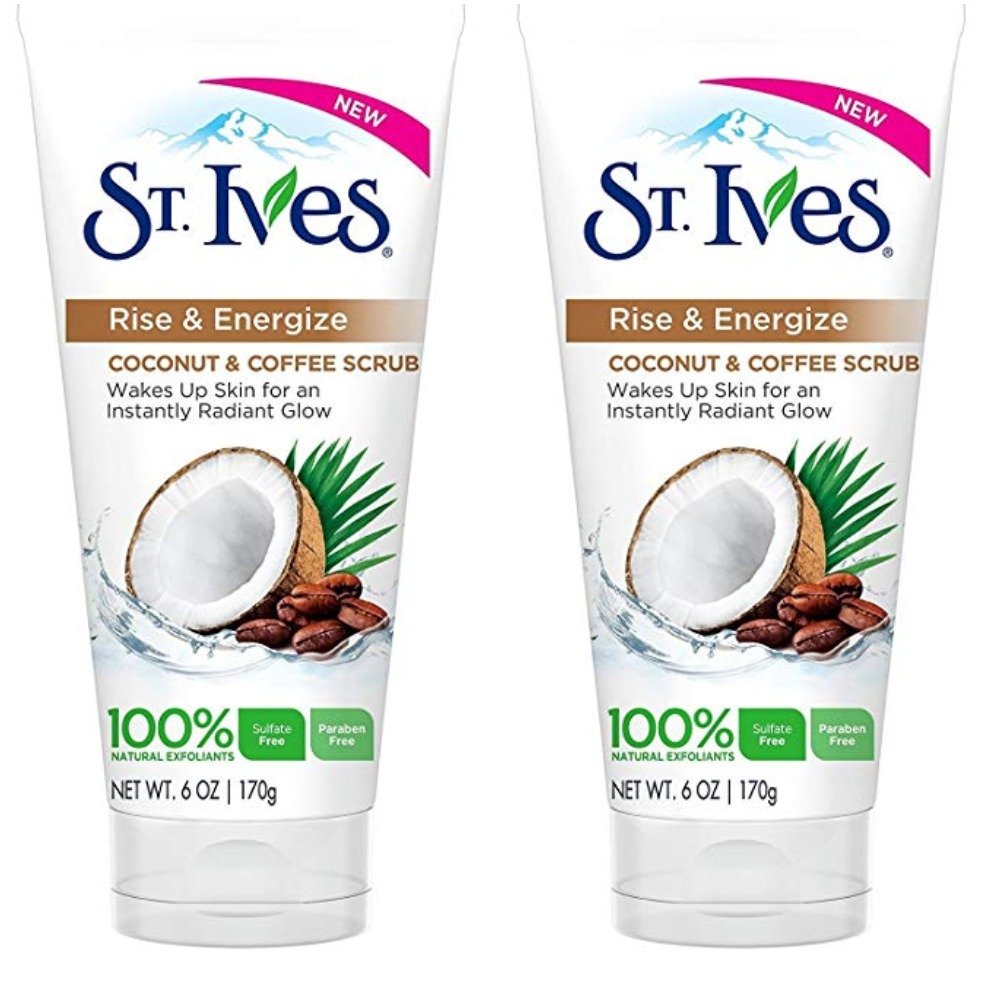 Carter's St. Ives Rise & Energize Scrub coffee texture close-up highlighting exfoliation