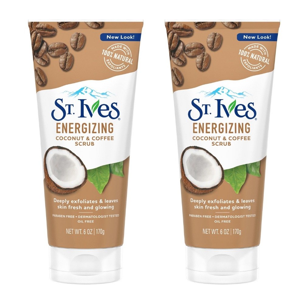 Carter's St. Ives Rise & Energize Scrub pack of 2 bottles front view for energizing mornings