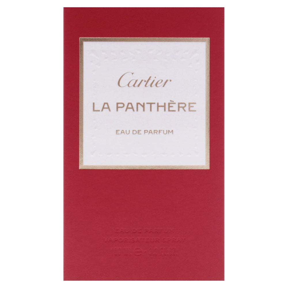 Cartier La Panthere gift box underscores premium gifting and unboxing experience.
