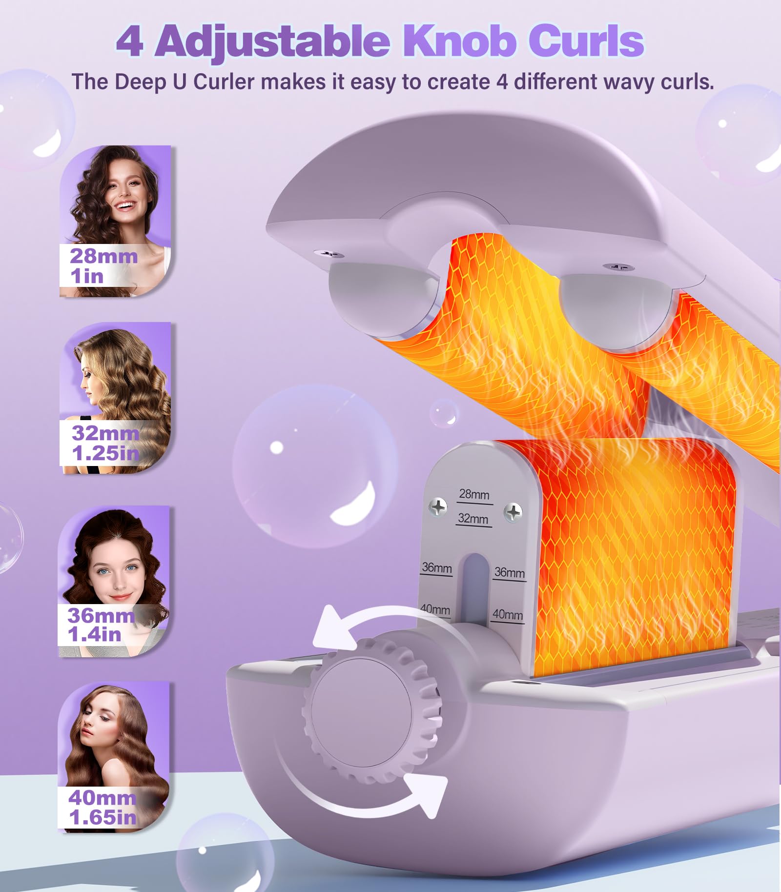 Casavok four-size waves from 28 to 40 mm for versatile beach looks.
