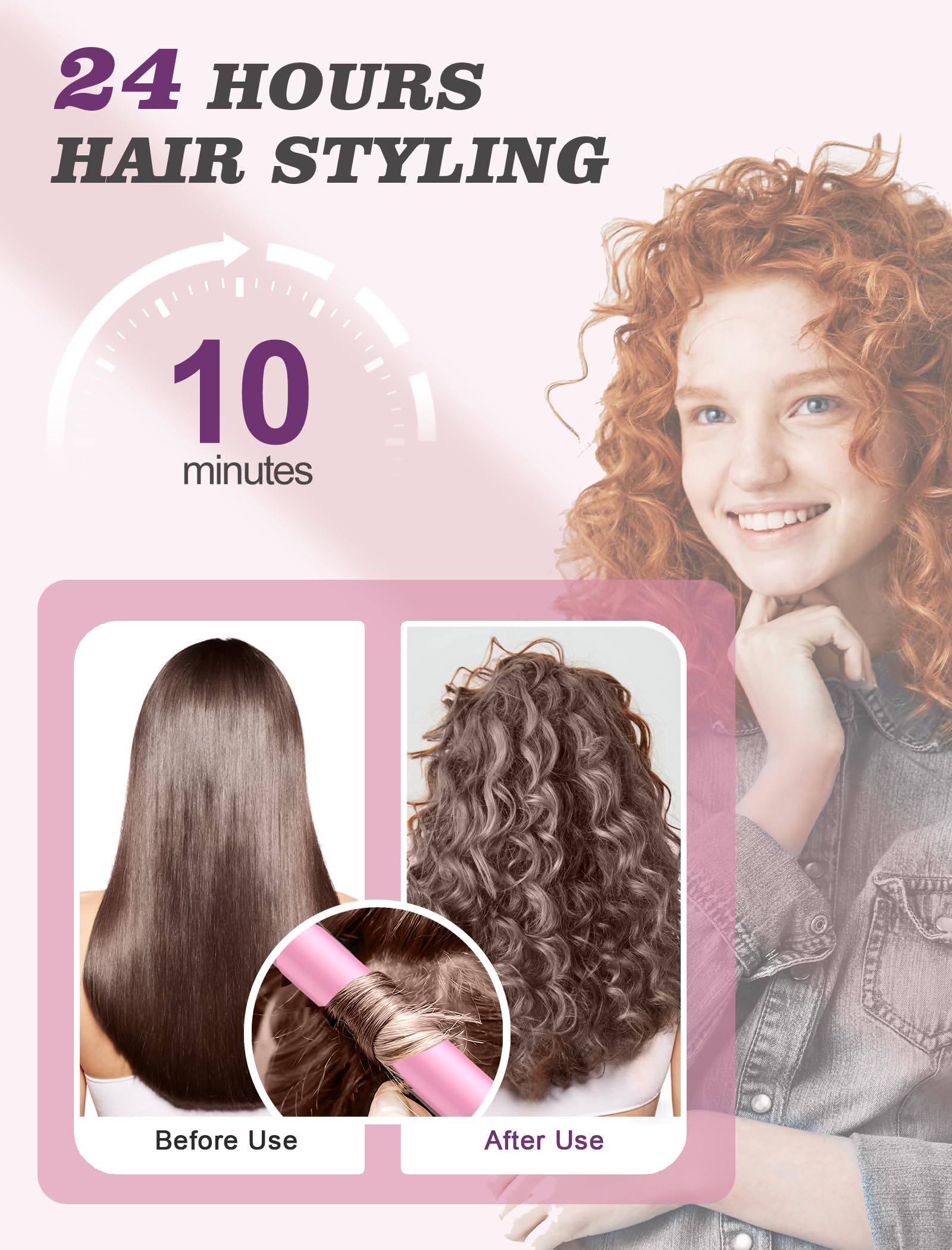 Casavok Mini Curling Iron lightweight ergonomic grip reduces fatigue
