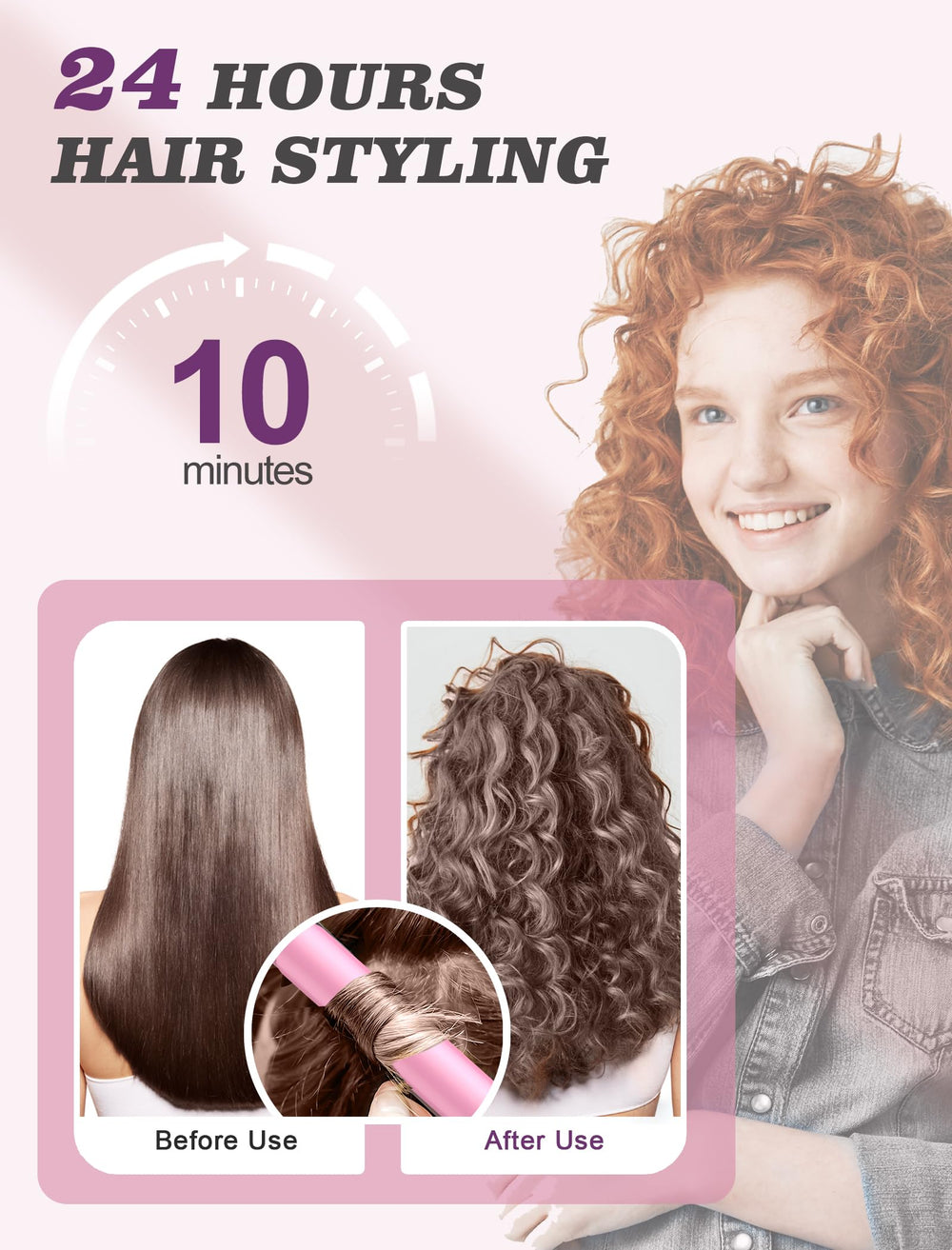 Casavok Mini Curling Iron lightweight ergonomic grip reduces fatigue