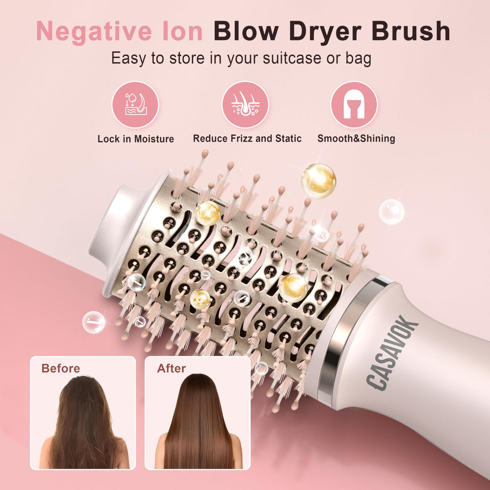 Casavok protective-ceramic-coating-bristles close-up highlights smooth glide and reduced frizz.