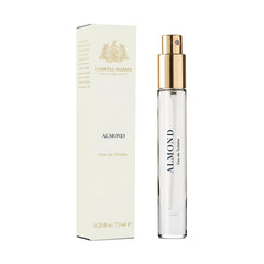Caswell-Massey Almond EDT bottle-front highlighting cherry and almond notes for everyday luxury