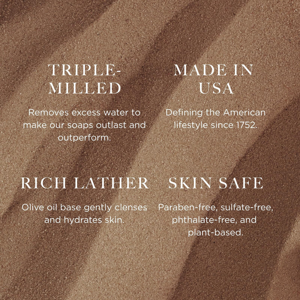 Caswell-Massey cruelty-free paraben-free sulfate-free label on soap