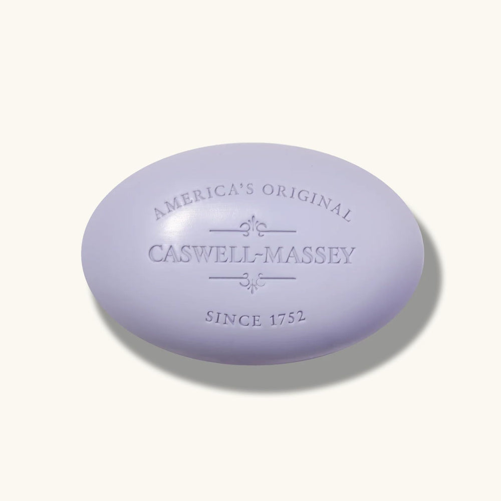 Caswell-Massey Lavender Bar Soap wrapped as a premium gift option.