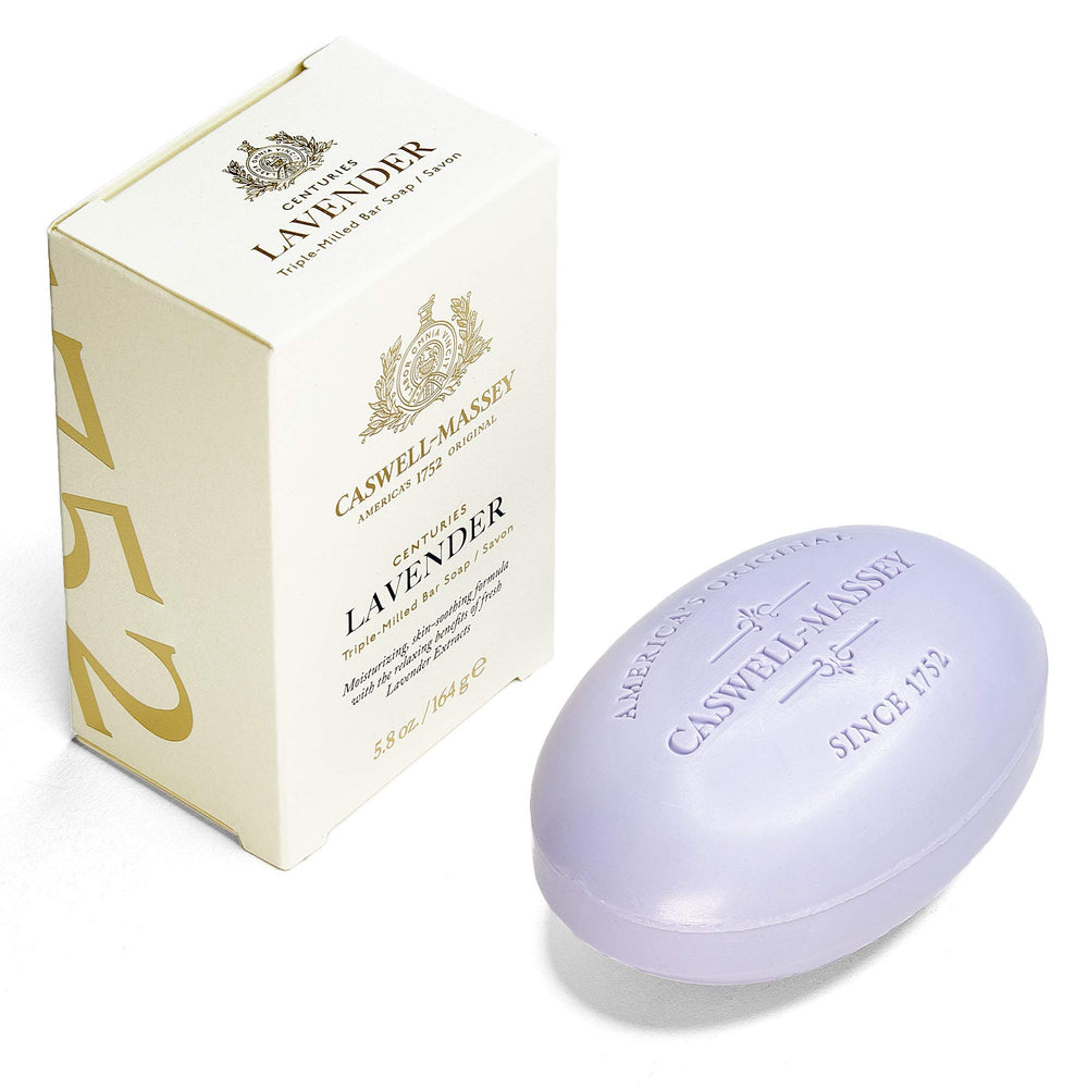 Caswell-Massey Lavender Bar Soap packaging ready for gifting and premium presentation.