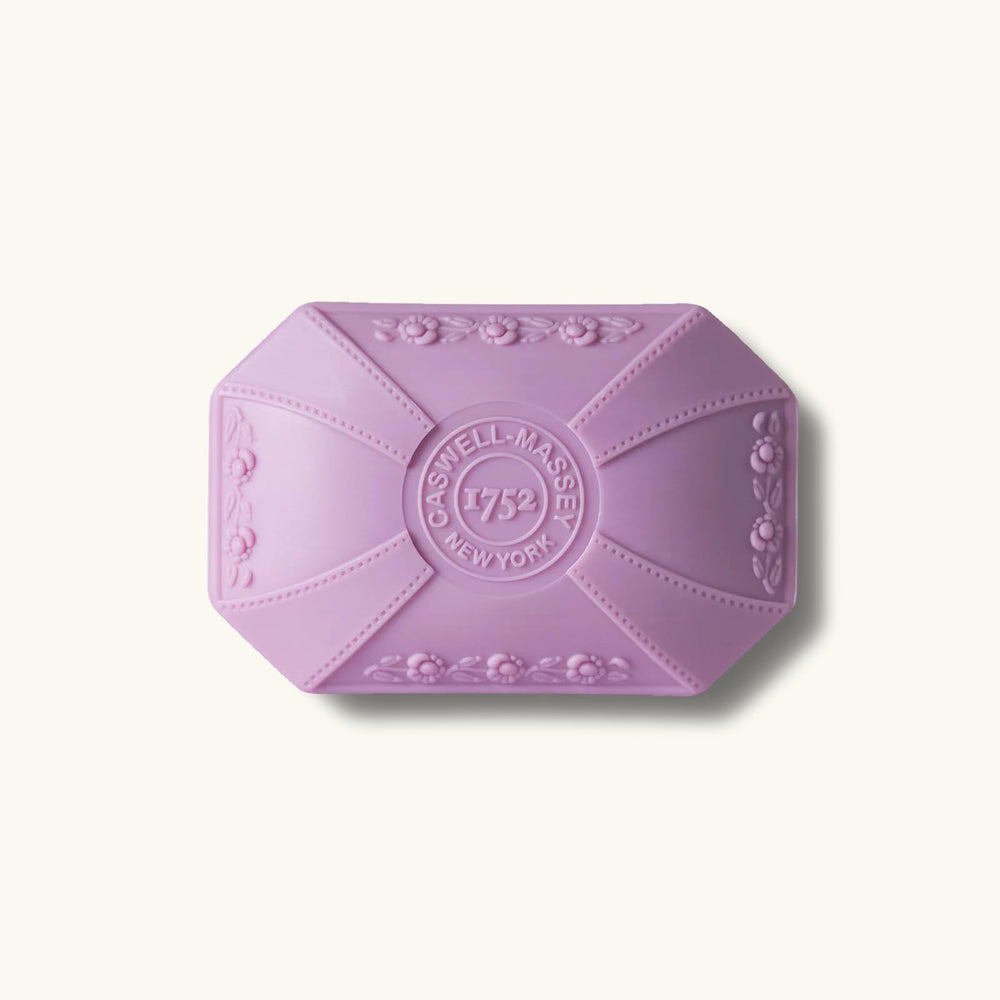 Caswell-Massey Lilac bar soap leaves skin soft and hydrated