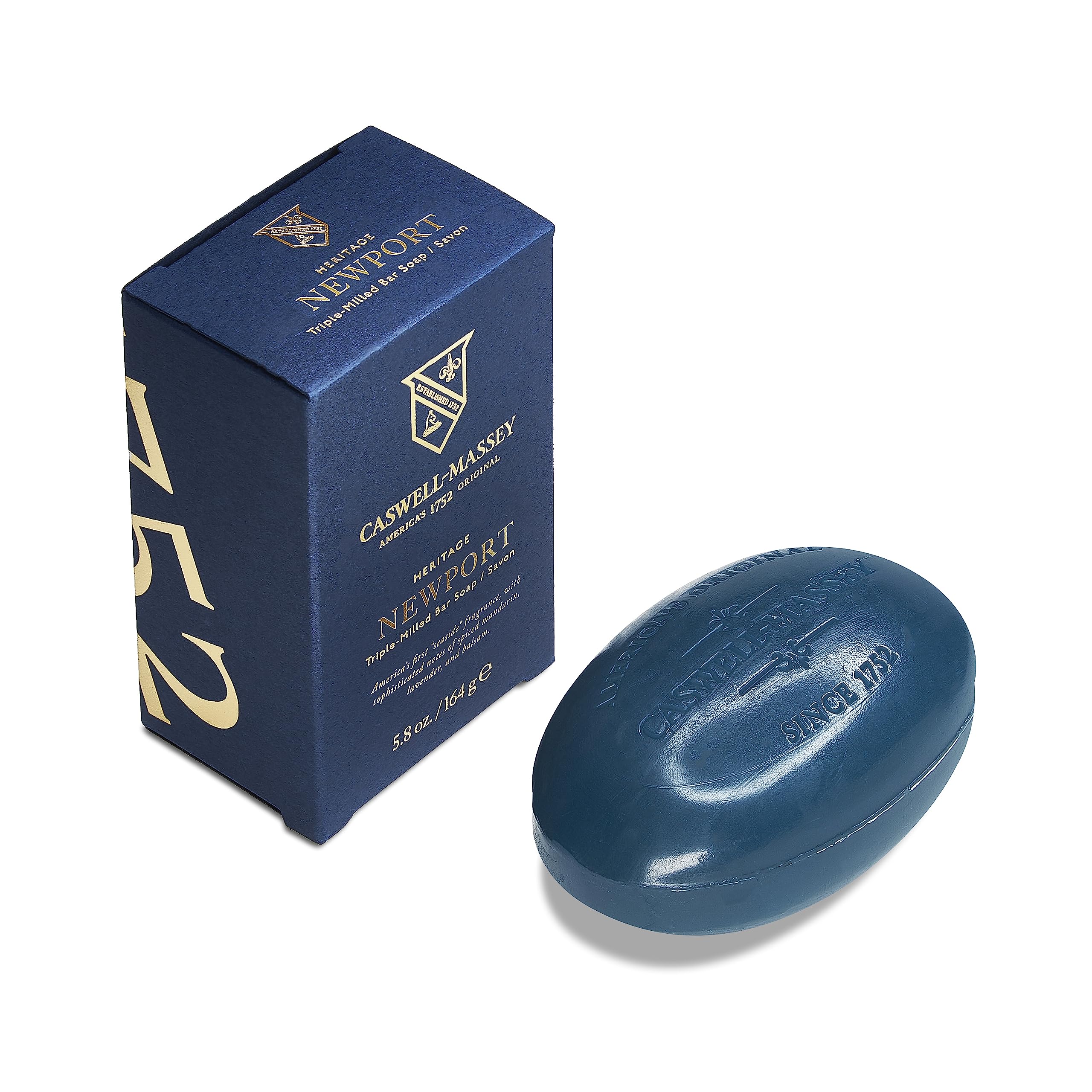 Caswell-Massey Newport marine fragrance bottle for refined daily grooming.