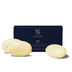 Caswell-Massey Number Six soap-set packaging highlights gift-ready presentation.