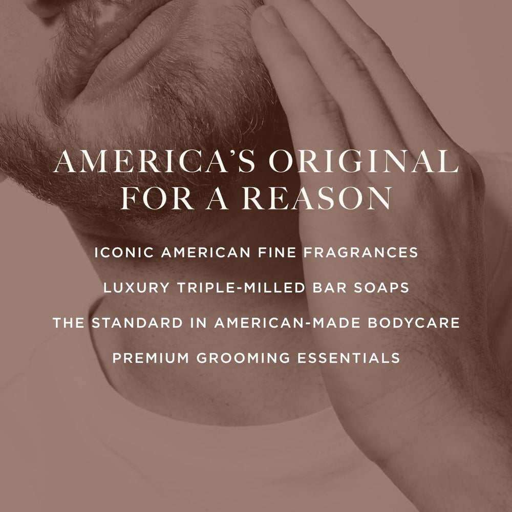 Caswell-Massey Woodgrain Sandalwood notes featuring bergamot