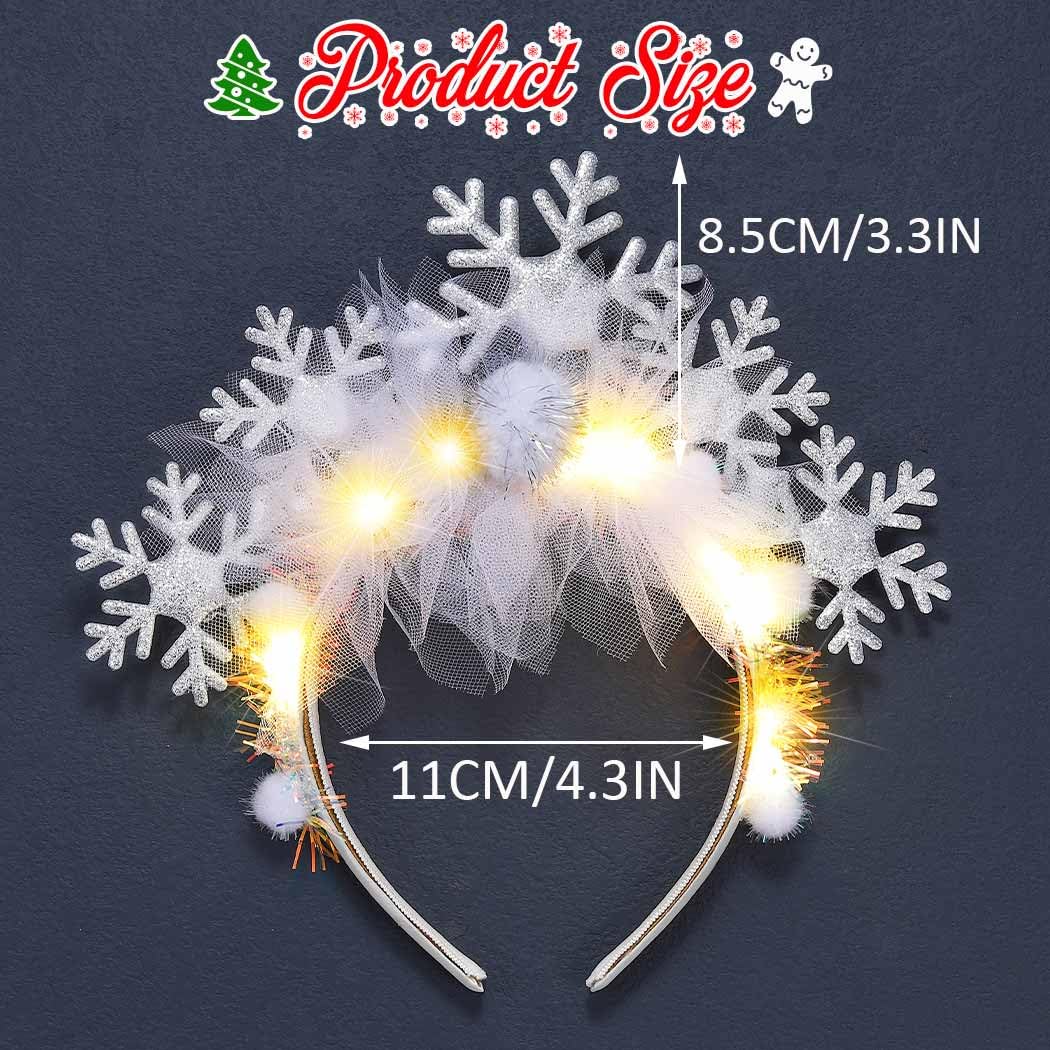 Catery Christmas headband for women demonstrates wearable holiday shine.