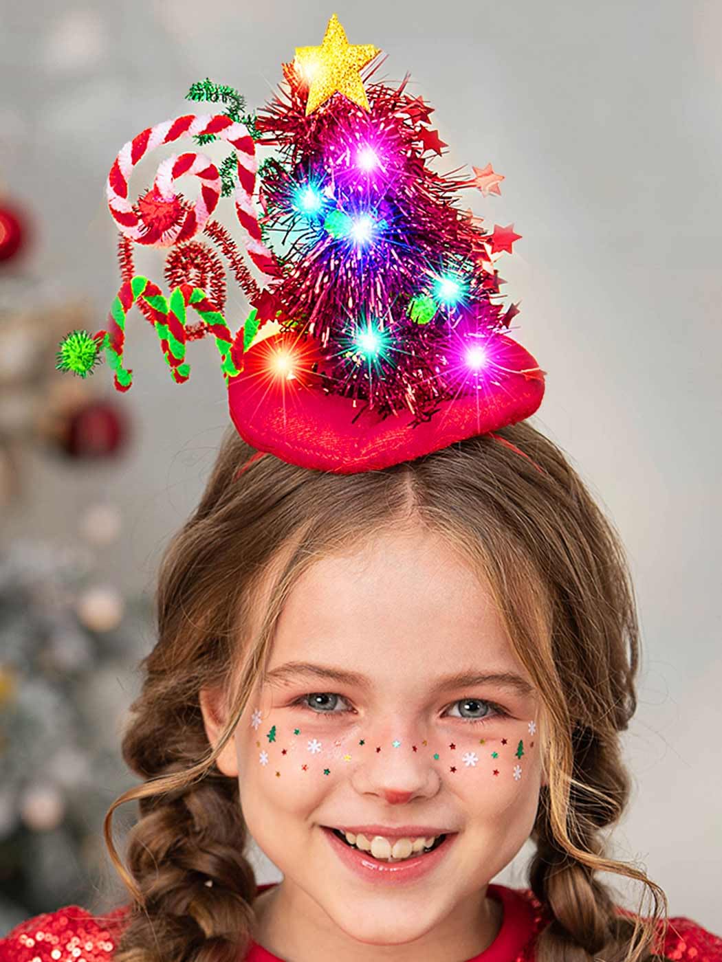 Catery LED elf headband for women features comfortable wear and sparkling accents.