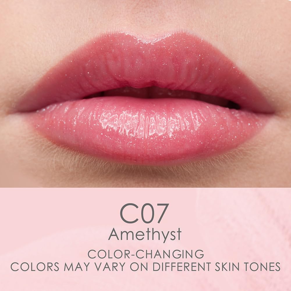 Catkin Lip Balm color-change application demonstrates pH-reactive lip glow