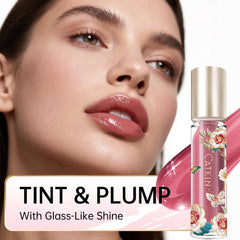 Catkin Lip Plumper Gloss meadowfoam-oil seals in moisture.