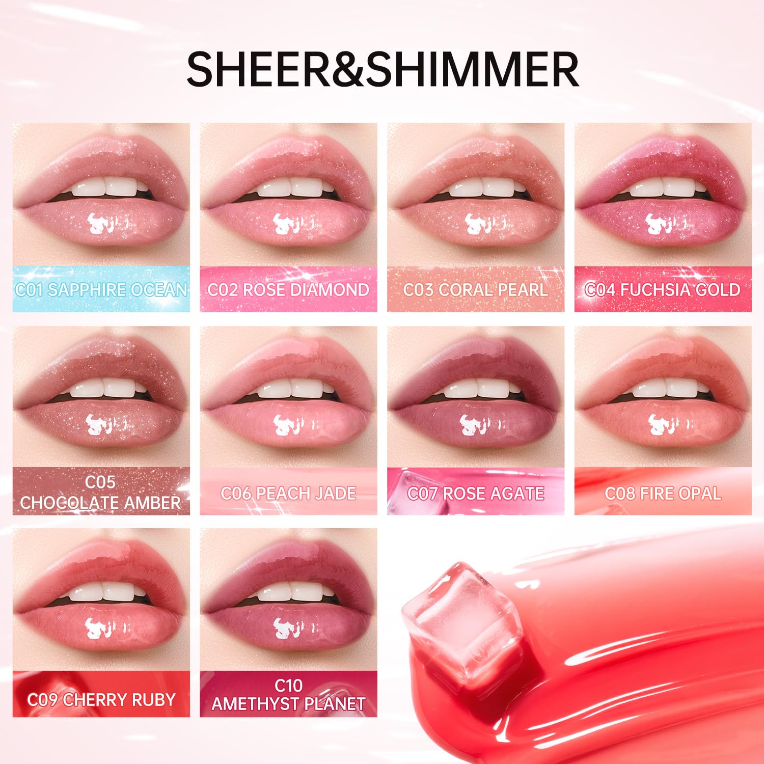Catkin Lip Plumper Gloss versatile wear solo or layered.
