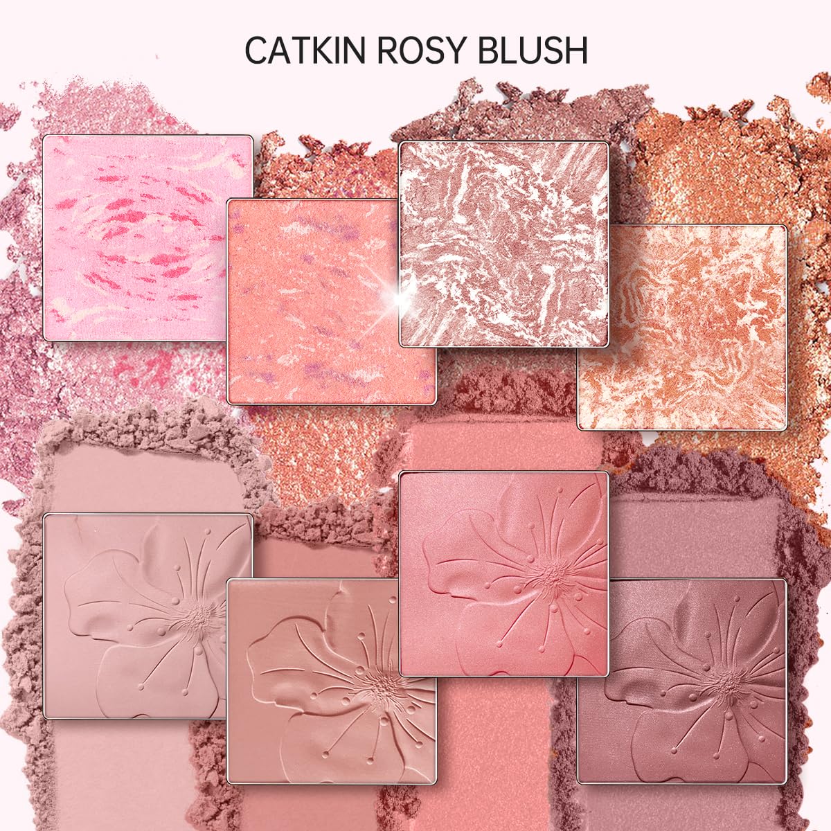 Catkin rubor horneado Misty Rain diseño práctico para pieles y looks diarios.
