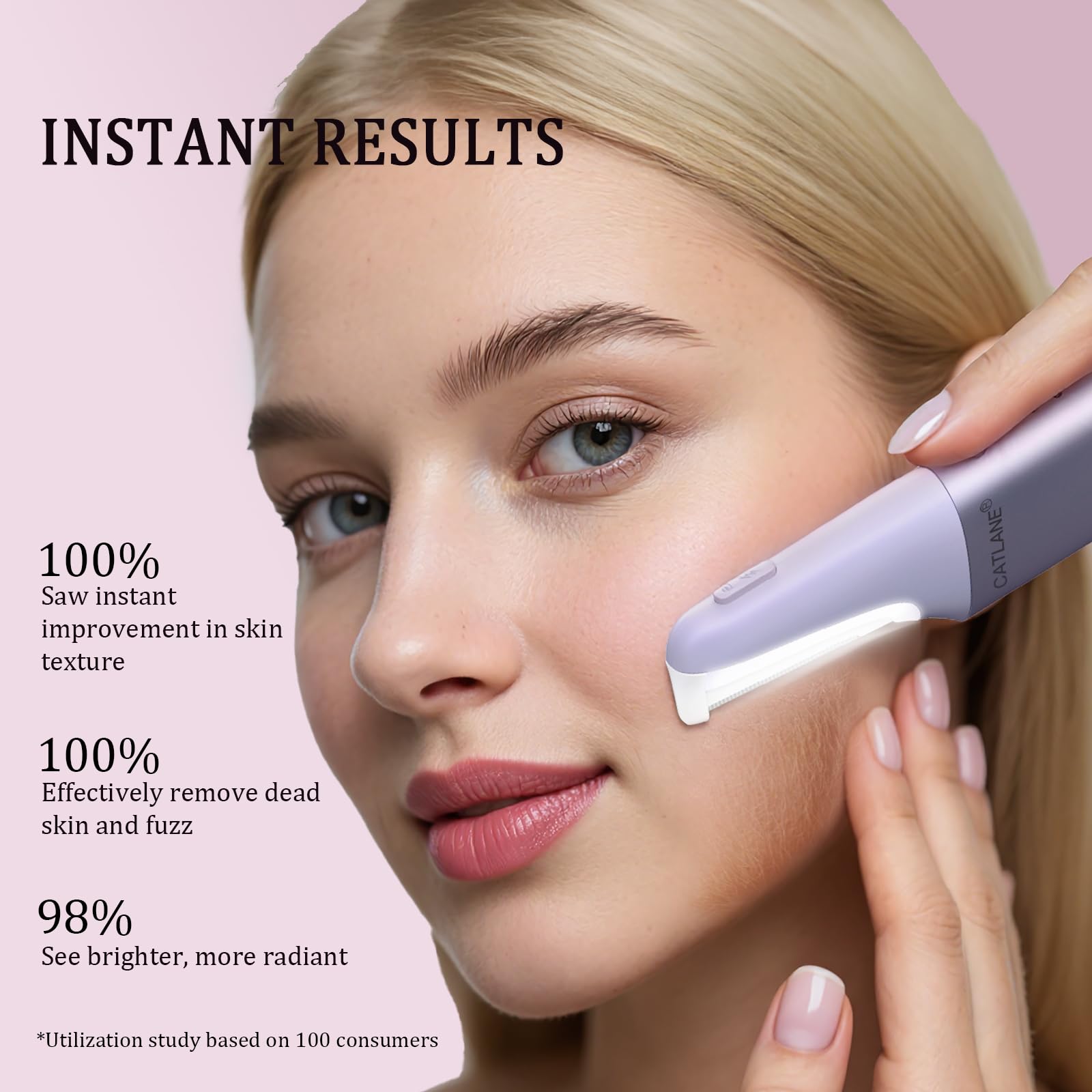 CATLANE Dermaplane Charging Dock demonstrates long battery life and easy recharging