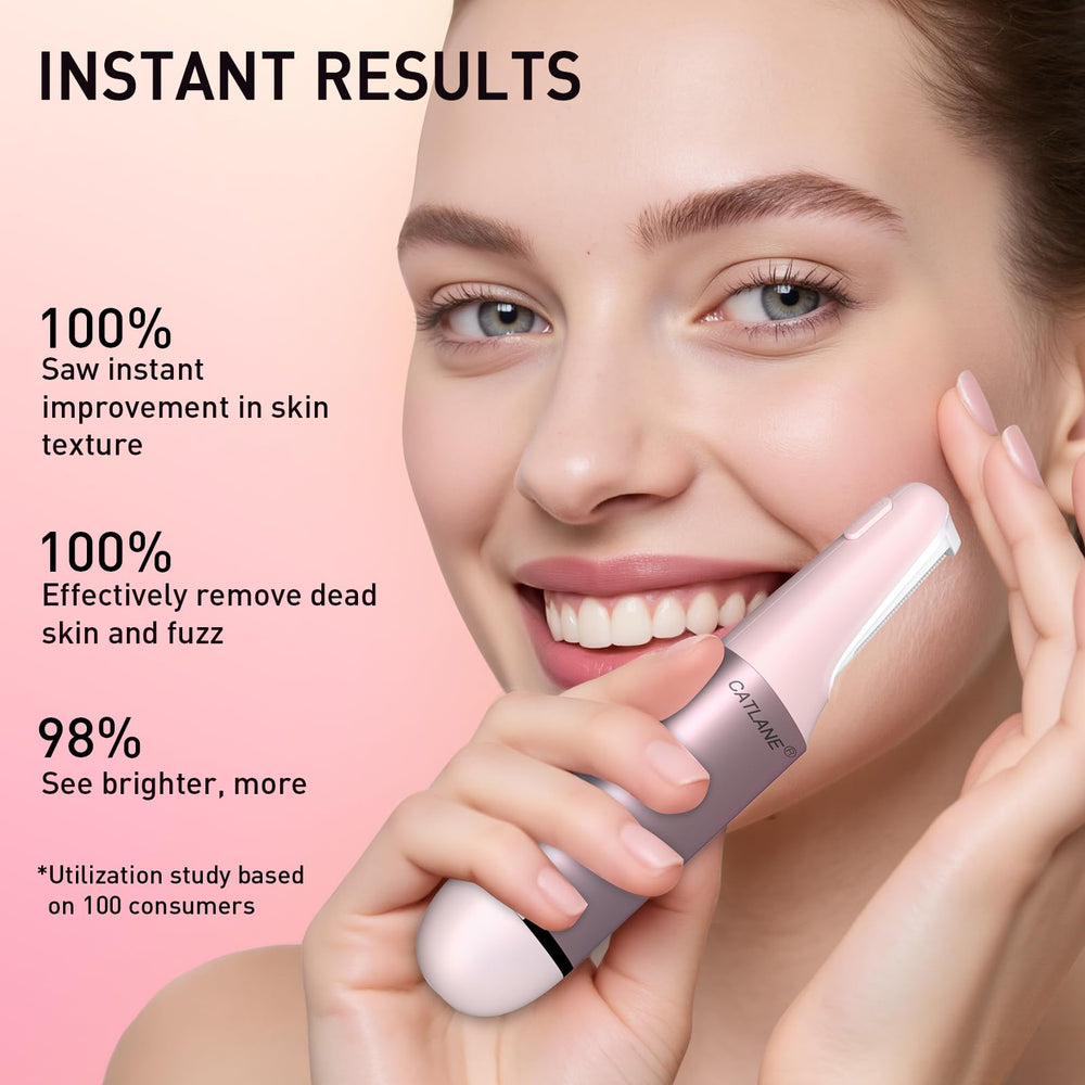 CATLANE Dermaplane Razor quick charge icon and device ready for use