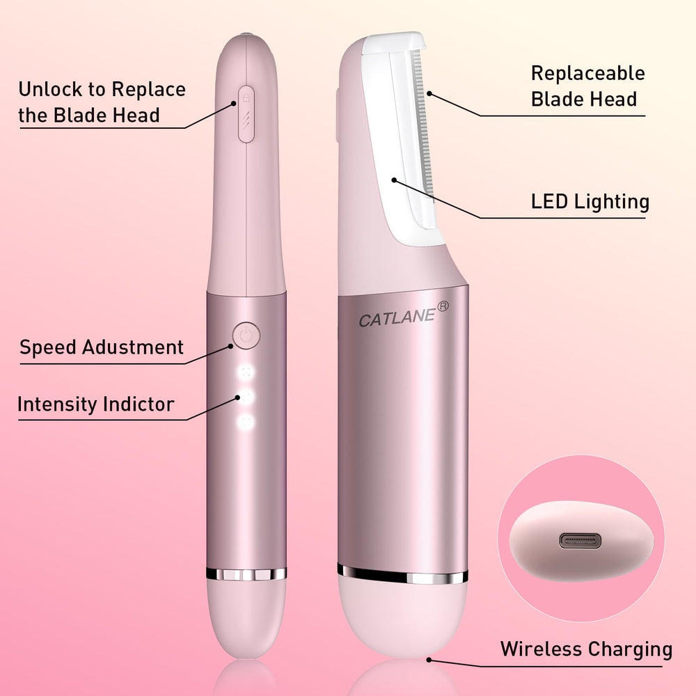 CATLANE Dermaplane Razor skin glow hint after use for radiant skin