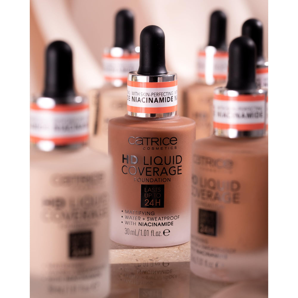 Catrice HD Liquid Coverage waterproof formula in action during activity