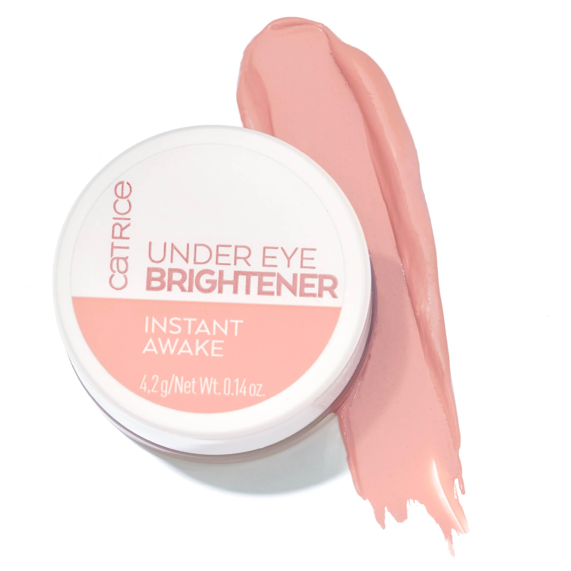 Catrice Under Eye Brightener packshot highlights shade and compact design for easy use