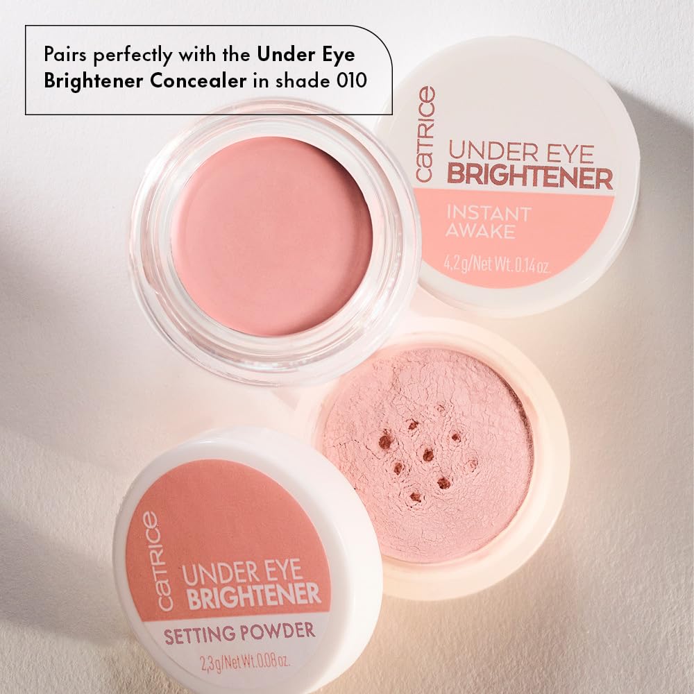 Catrice Under Eye Brightener pink-tone swatch hints at bluish-visibility balance
