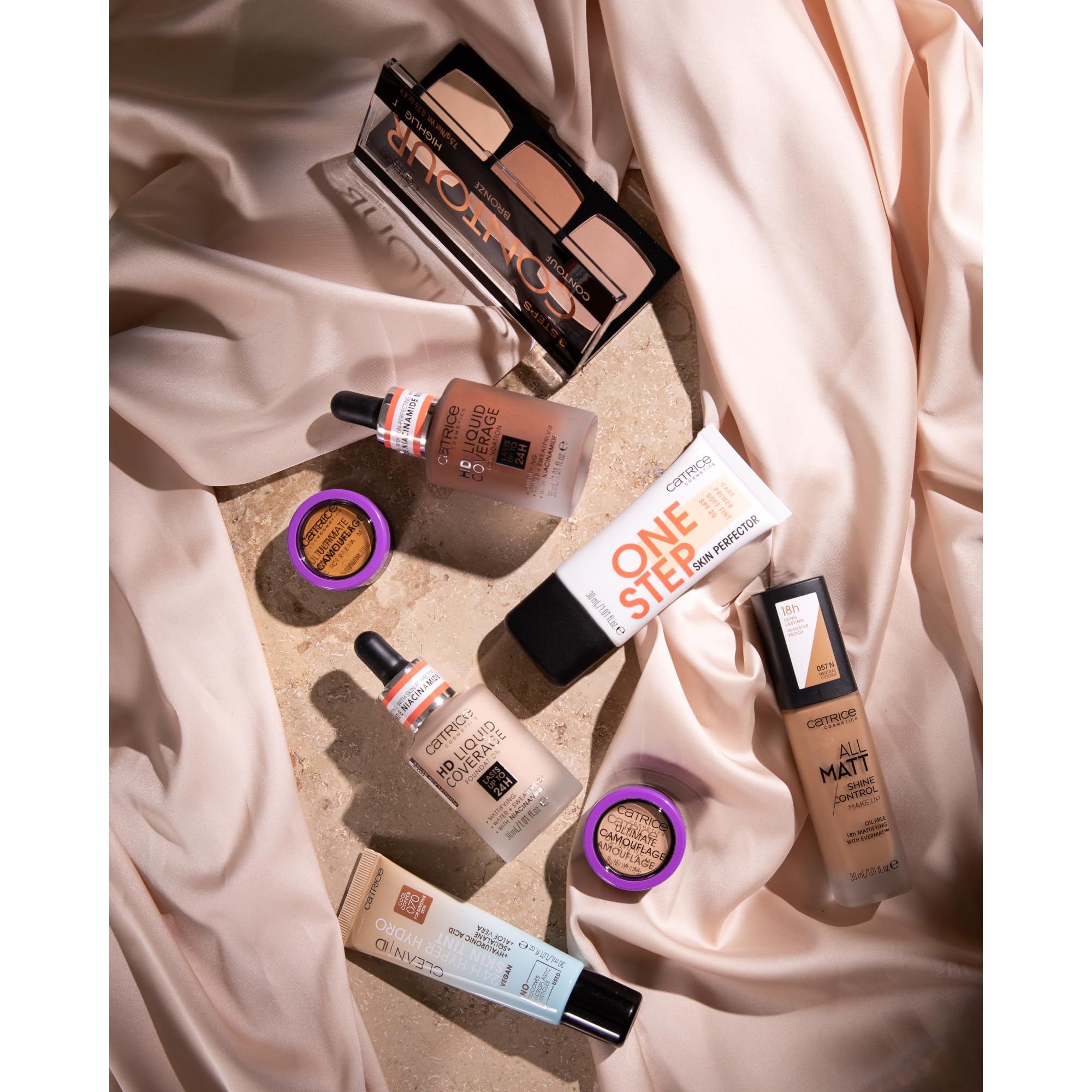 Catrice HD Liquid Coverage light beige shade close up offers natural blend