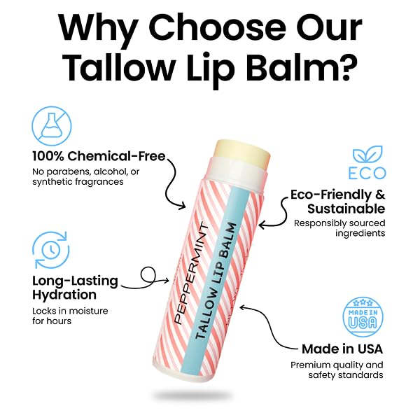 Cattle Creek Mercantile peppermint lip balm scent for refreshing lip care