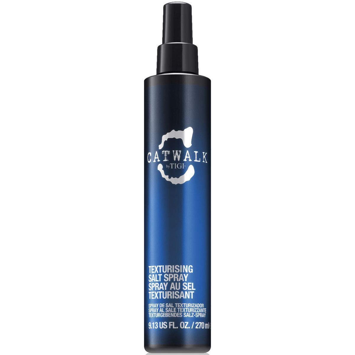 Catwalk by TIGI salt spray bottle enhances texture with humidity resistance for beachy, lived-in hair.