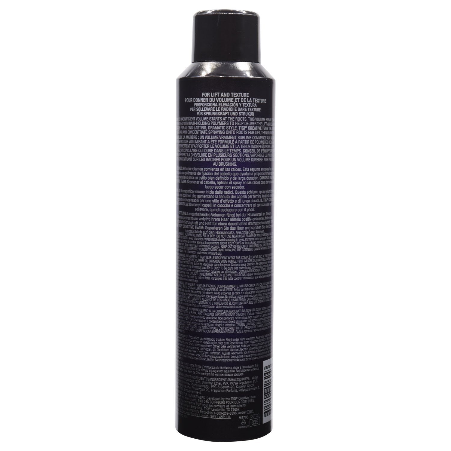 CATWALK by TIGI Root Boost Spray in use, creating root lift and voluminous movement.