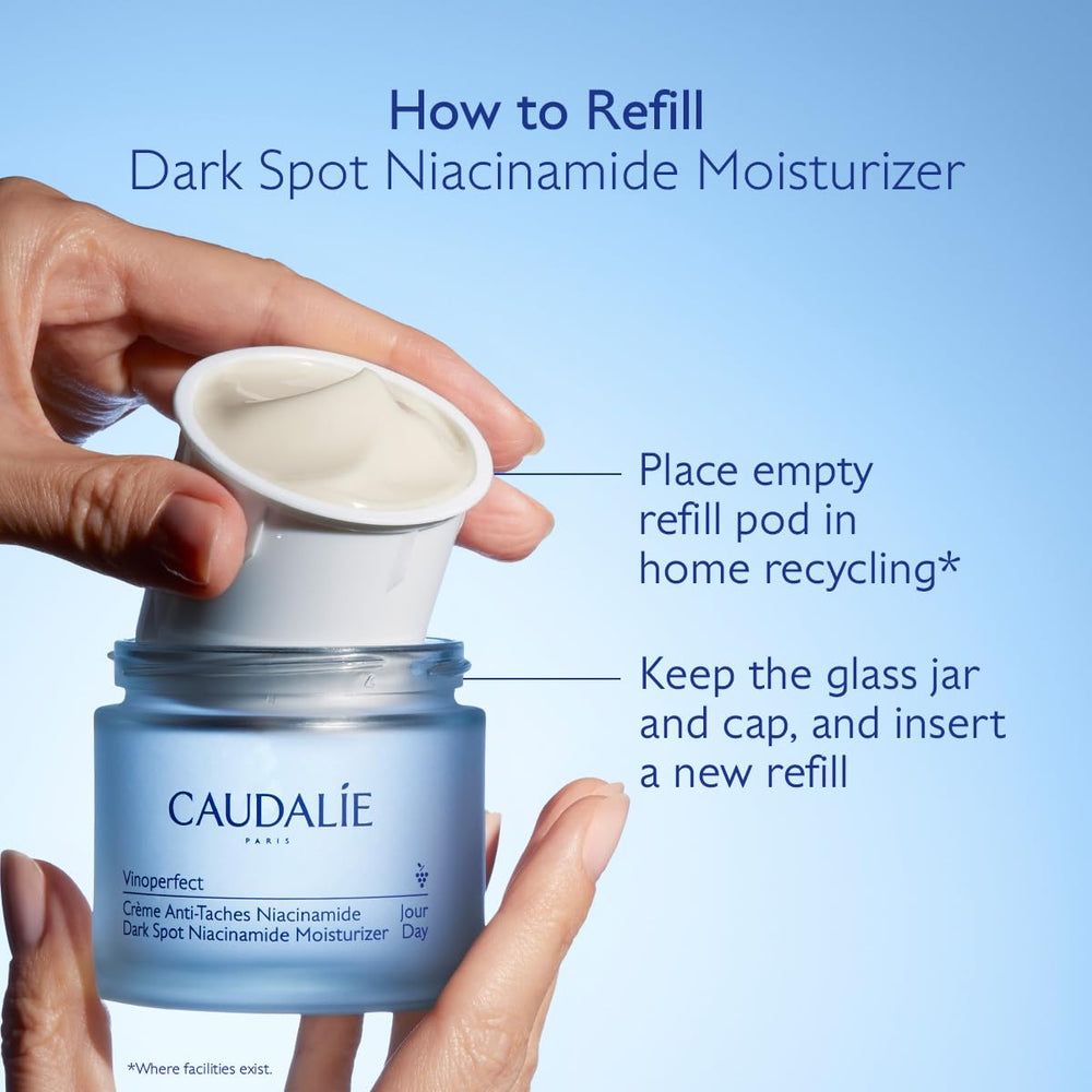 Caudalie brightening glow close-up hints at radiant complexion after use