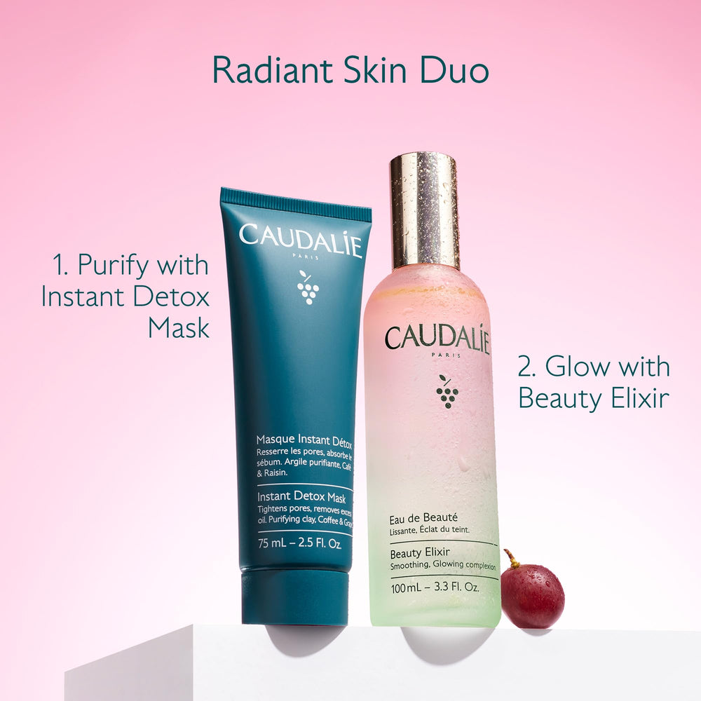 Caudalie Green grape water ingredient highlight for natural hydration.