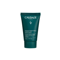Caudalie Instant Detox Mask pink clay application shows pore-purifying treatment