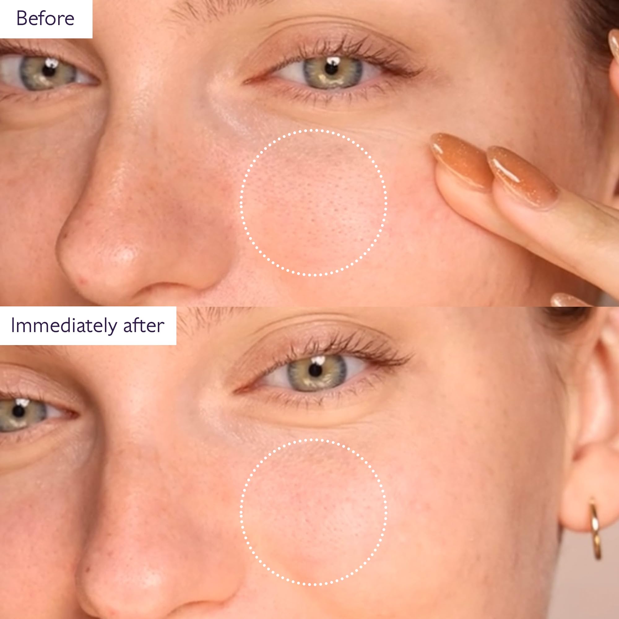Caudalie Instant Detox Mask pores tightened result after use